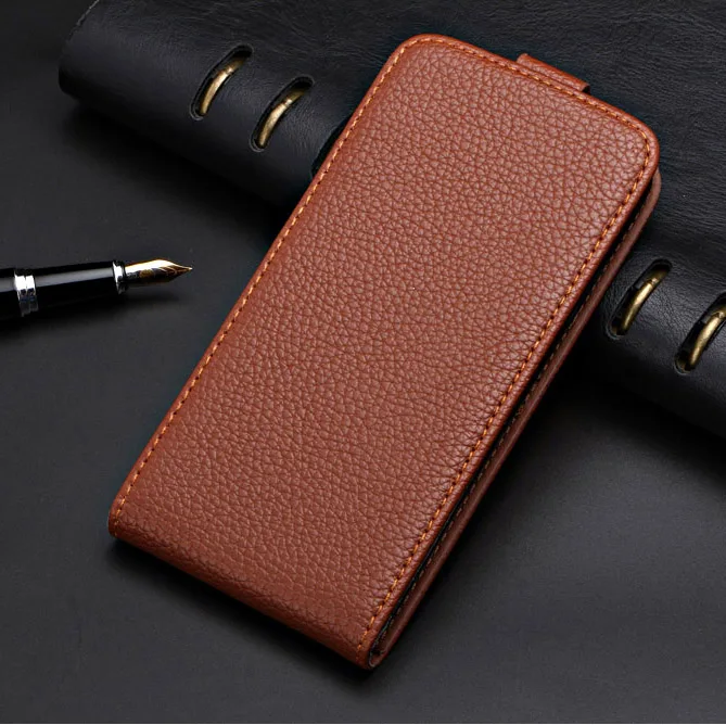 Business Vintage Flip Case For Haier Power P11 Case Special Cover PU and Down Plain Cute phone bag - Цвет: Brown lizi