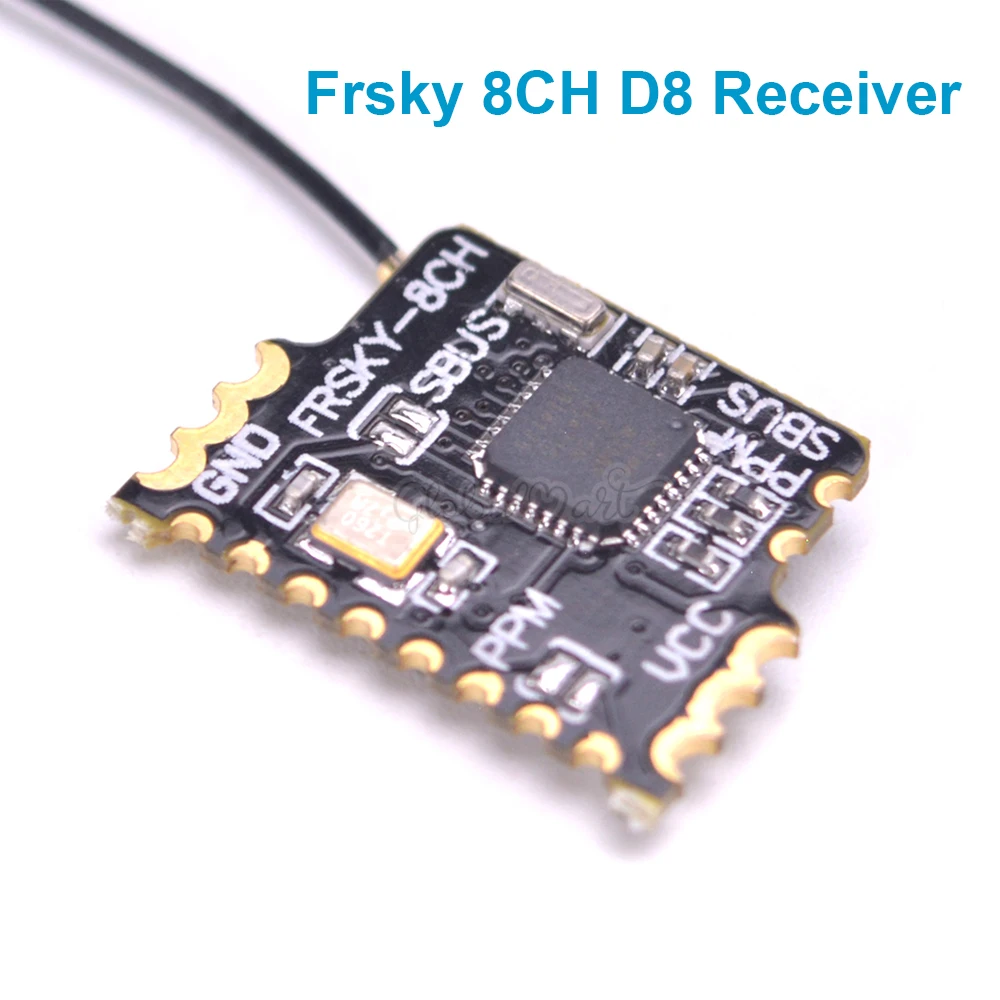 

Mini 2.4G 8CH D8 Compatible Receiver With PWM PPM SBUS Output Compatible with Frsky X9D (Plus) DJT DFT DHT