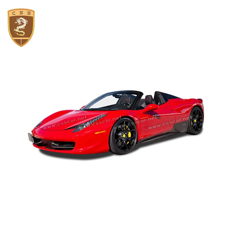 Стильные боковые юбки из углеродного волокна для Ferrari 458 комплект тела углеродные