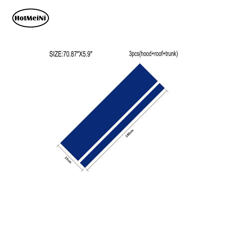 HotMeiNi автомобильный Стайлинг 3 шт. виниловый капот на крышу багажника гоночная полоса Наклейка Автомобильные наклейки аксессуары украшения