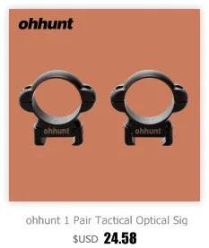 Ohhunt 2 шт. охотничье крепление кольца 34 мм трубка низкий средний профиль Пикатинни Вивер кольцо Алюминий для тактический прицел