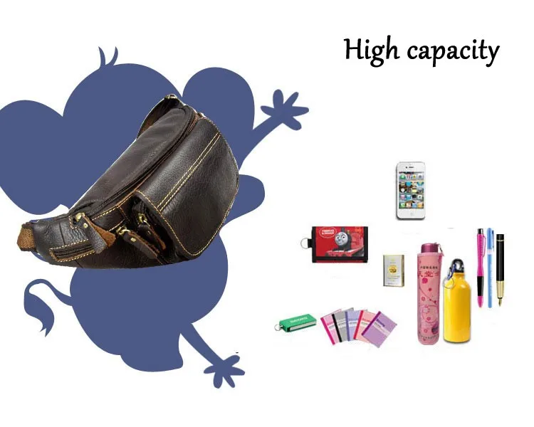 Натуральная кожа; Большой Вместительный мужской поясная сумка с флягой для Многофункциональный '7 плоский мобильный телефон нагрудная сумка