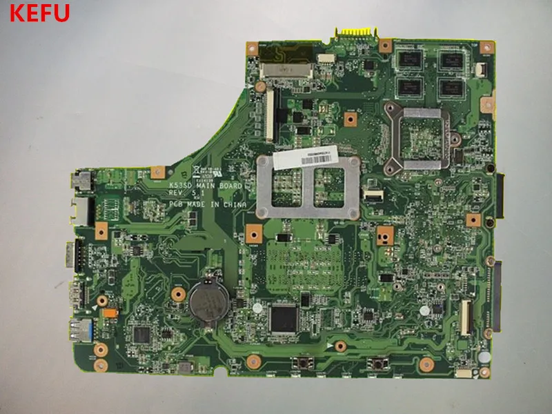K53SD материнская плата REV5.1 RAM для ASUS A53S K53S X53S ноутбука 100% ОК|Материнские платы| |