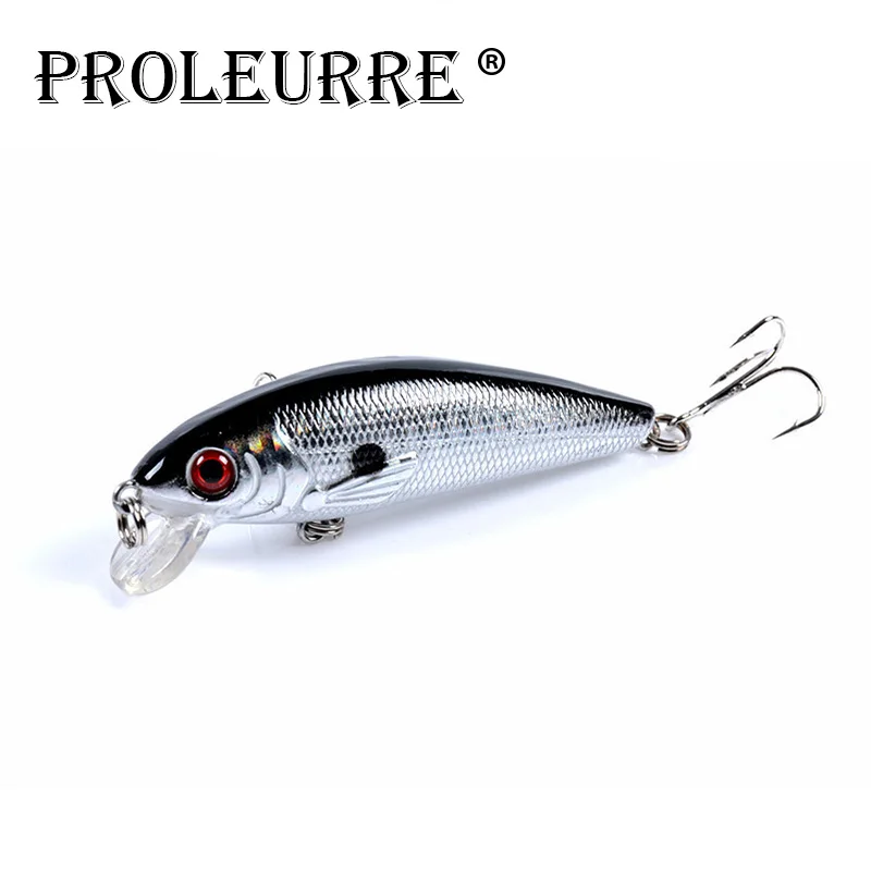 

Proleurre 1pcs Fishing Lure 7cm 8.5g Floating Minnow Crankbait Hard Bait Tight Wobble Slow sinking Jerkbait Fishing Tackle