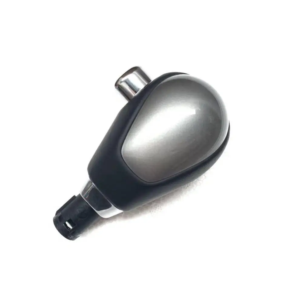 

Genuine Auto Transmission Leather Gear Shift Lever Knob handle Silver grey High Glossy A/T for kia Cerato Forte Koup Morning