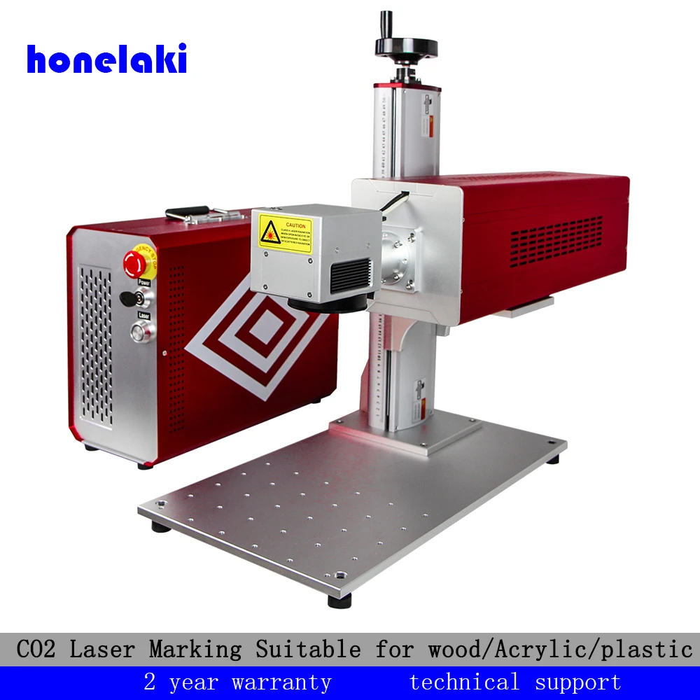 RF Co2 лазерная маркировка машина с РФ металлическая трубка лазерный источник 10 Вт 30 Вт 60 Вт лазерной маркировки и гравировка для дерева стеклопластиков