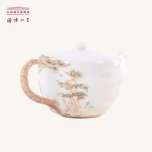 Чайный горшок с горками в дождь в Национальном музее Китая, скульптуры Porelain, керамический чайный горшок, роскошные подарки