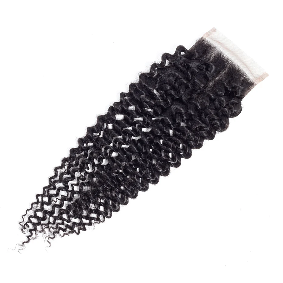 Human Hair Closure Gabrielle Kinky Curly Lace Closure 4x4 with Baby Hair