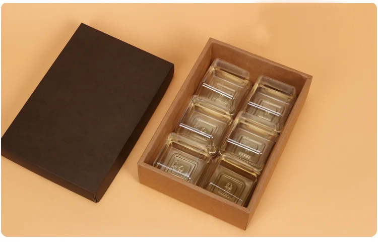 200 шт крафт-бумага подарочная коробка свадебные вечерние торт ко дню рождения конфеты, печенье шоколад простая крафт-бумага подарочная упаковка поставка
