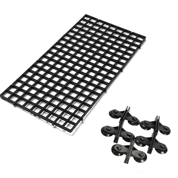 

Fish Tank Durable Plastic Fish Grid Divider Holder Tray Egg Crate Aquarium Tank Filter Bottom Isolate Pane