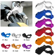 2 шт., универсальный кронштейн для зеркала заднего вида для мотоцикла, велосипеда, квадроцикла, крепежный адаптер, держатель с зажимом, винт с ЧПУ, алюминиевый руль 22 мм, 7/8 дюйма