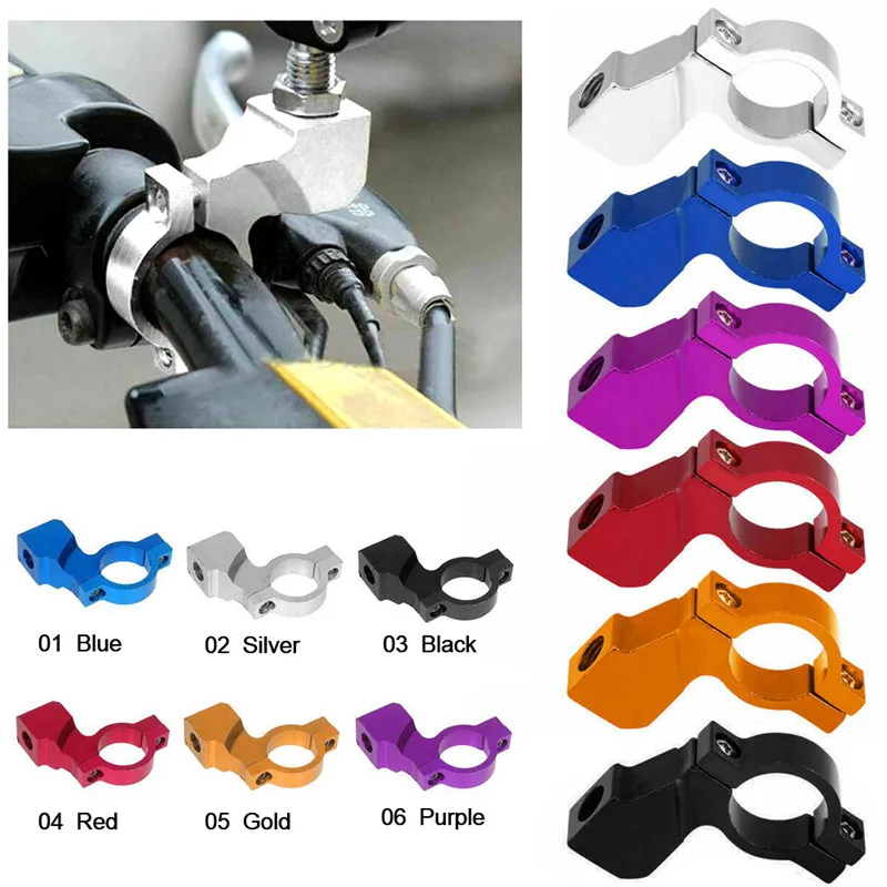 

2pcs Universal Motorcycle Bike ATV rear View Mirror Bracket Mount Adapter Holder Clamp Screw CNC Aluminum 22mm 7/8" Handlebar