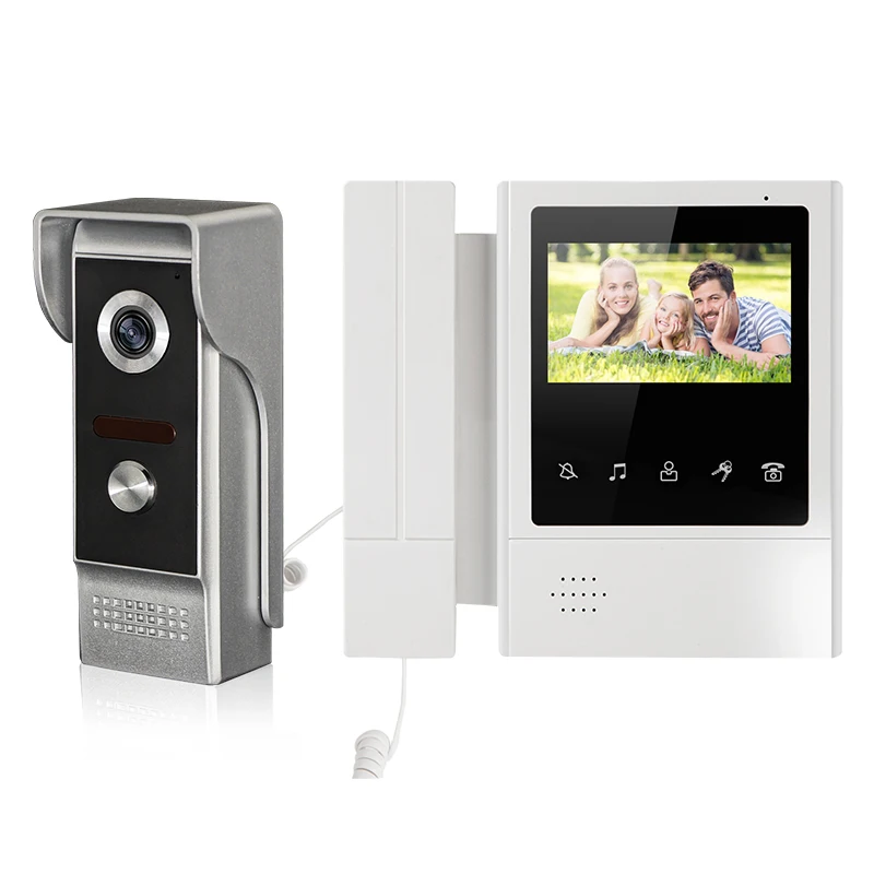 

FREE SHIPPING Hand held 4.3" Screen Monitor Video Intercom Door Phone System Waterproof Doorbell Camera Unlock Monitor Intercom