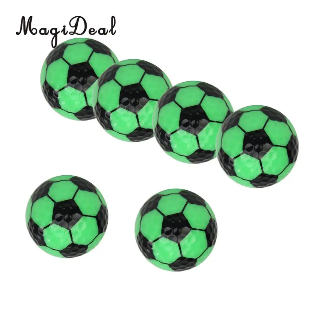 MagiDeal Set 6 Golf Ball Training Practice Balls for Children Adult Beginners Home Garden Travel Indoor Outdoor Sports Gift
