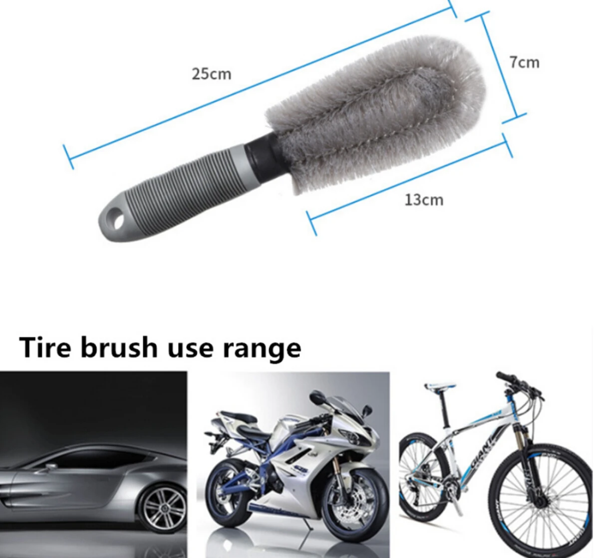 Car Cleaning Brush Wheel Rims Tire Washing Auto Wash Tools for Volkswagen VW Golf 4 6 7 GTI Tiguan Passat B5 B6 B7 CC | Автомобили и