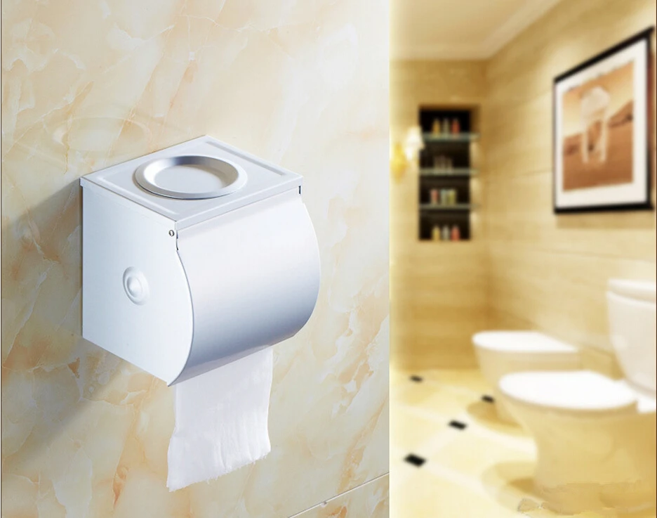 

2016 paper holder bathroom tissue box waterproof Aluminum toilet paper roll holder  toilet paper box toilet paper holder