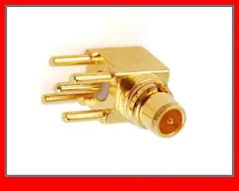 

10 pcs RF Coaxial Connector MMCX Plug Right Angle PCB Mount connector