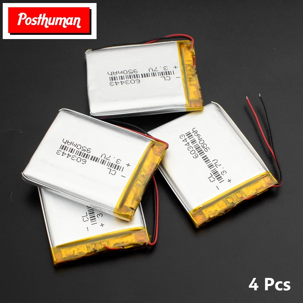 Postuman аккумулятор 3,7 V литий-полимерный аккумулятор 603443 950mAh MP4 gps навигация электронные колонки Lipo аккумулятор 063443