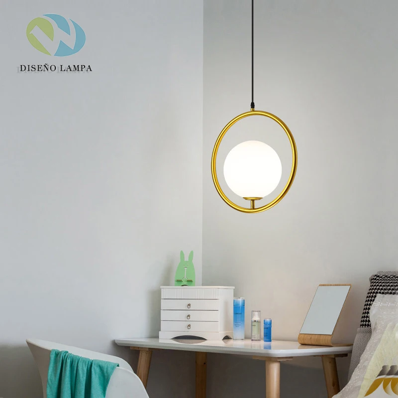 

Nordic Brush Gold Metal Led Pendant Light Dining Room E27 Hang Light Lustre Gold Pendant Lighting Suspend Lamp Indoor Drop Light