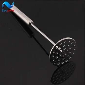 

8pcs/lot potato masher stainless steel round plate 32 holes kitchen gadget cooking tools accessories