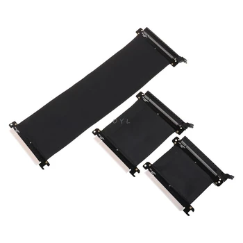

16x Flexible Cable Riser Card Extension Port Adapter Graphics Video Card Extend Cord for 1U 2U Chassis