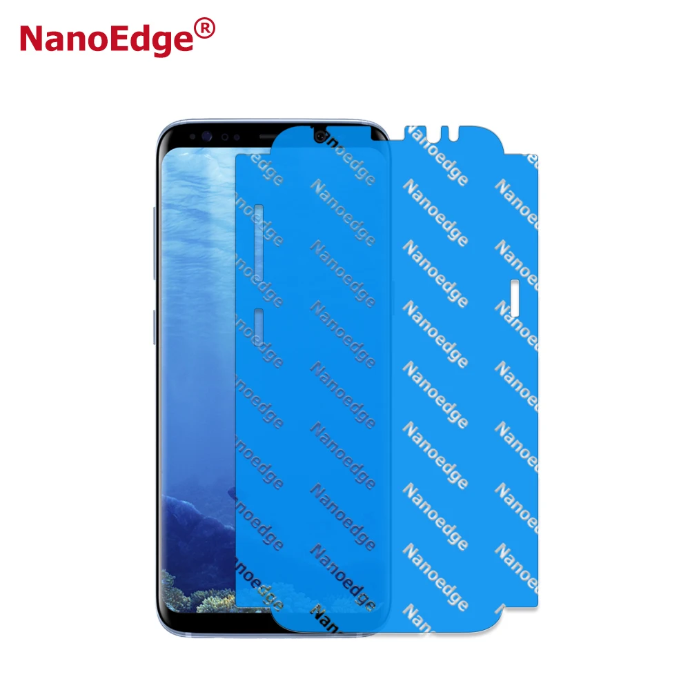 Nanoedge Anti UV Light Extended Sides Screen Protector Full Cover for Samsuang S8 Film Clear Use
