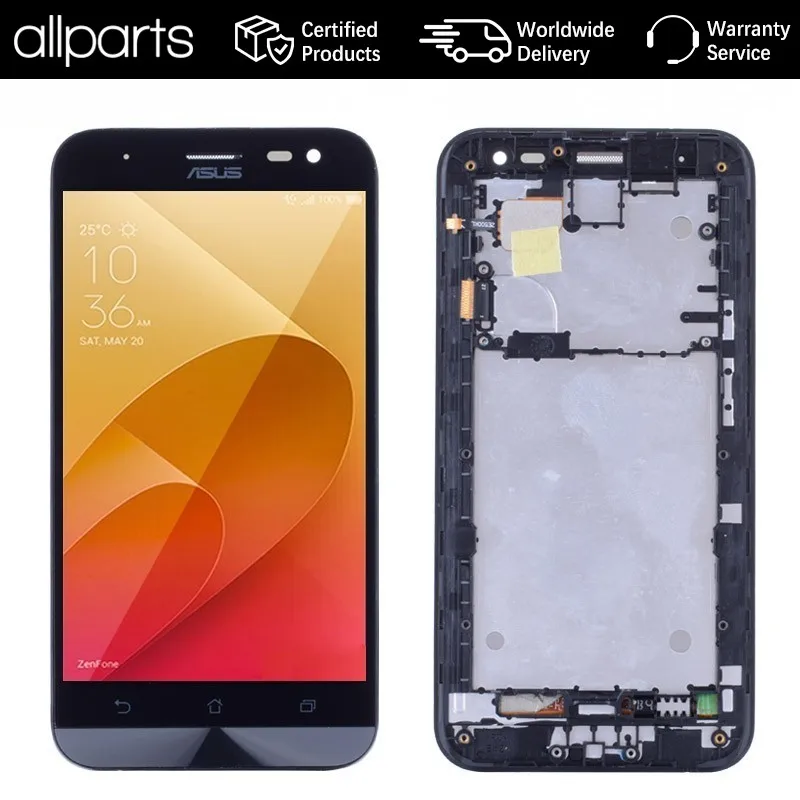 ORIGINAL For ASUS Zenfone 2 Laser LCD Display Touch Screen with Frame ZE500KL ZE500KG Z00ED Replacement | Мобильные телефоны и