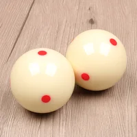 Cue Ball With 6 Red Dots Standard Pool-Billiard White Cue Training Ball White Billiard Ball