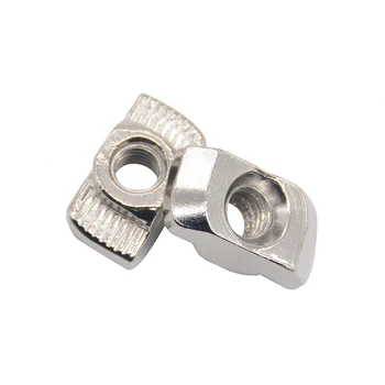 

HOT Carbon steel T type Nuts Fastener Aluminum Connector M3 M4 M5 M6 For EU Standard 3030 Industrial Aluminum Profile for Kossel