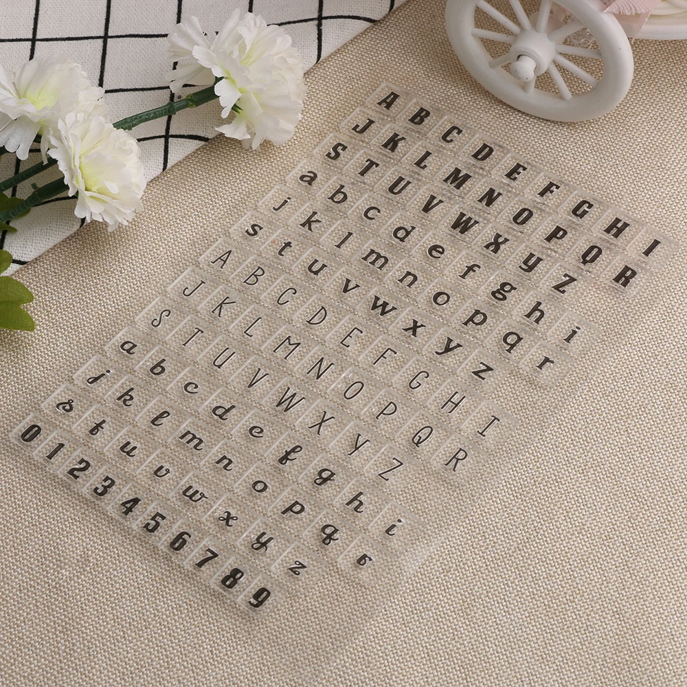 

New 1 pc Alphabets Number Transparent Clear Silicone Stamps DIY Scrapbooking Card Making Scrapbooking DIY Tool