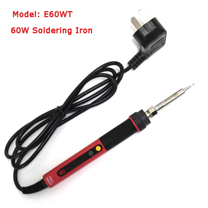 

220V 60W Adjustable Temperature Soldering Iron Welding Gun Heating Pencil, E60WT Electrial Welding Tools