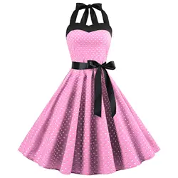 Винтажное вечерние платье Вечеринка ночь без рукавов цветочный принт свободное платье 2019 модное сексуальное четыре цвета розовое