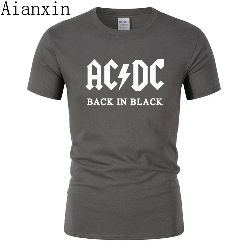 

2019 New Camisetas AC/DC band rock T Shirt Mens acdc Graphic T-shirts Print Casual Tshirt O Neck Hip Hop Short Sleeve cotton Top