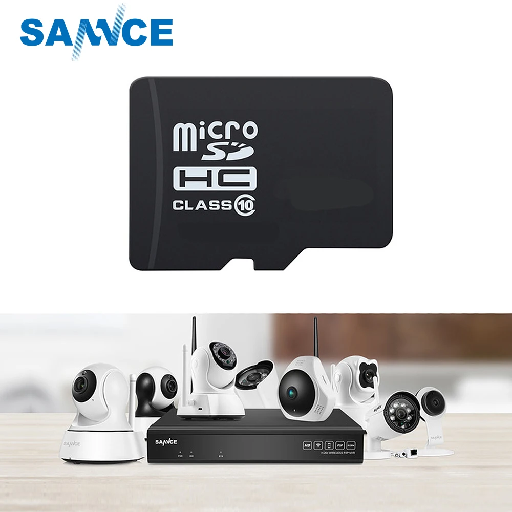 

Micro SD Card C10 8/16/32/64Gb for 720P 960P 1080P Smart Wireless IP Cameras CCTV Security Camera