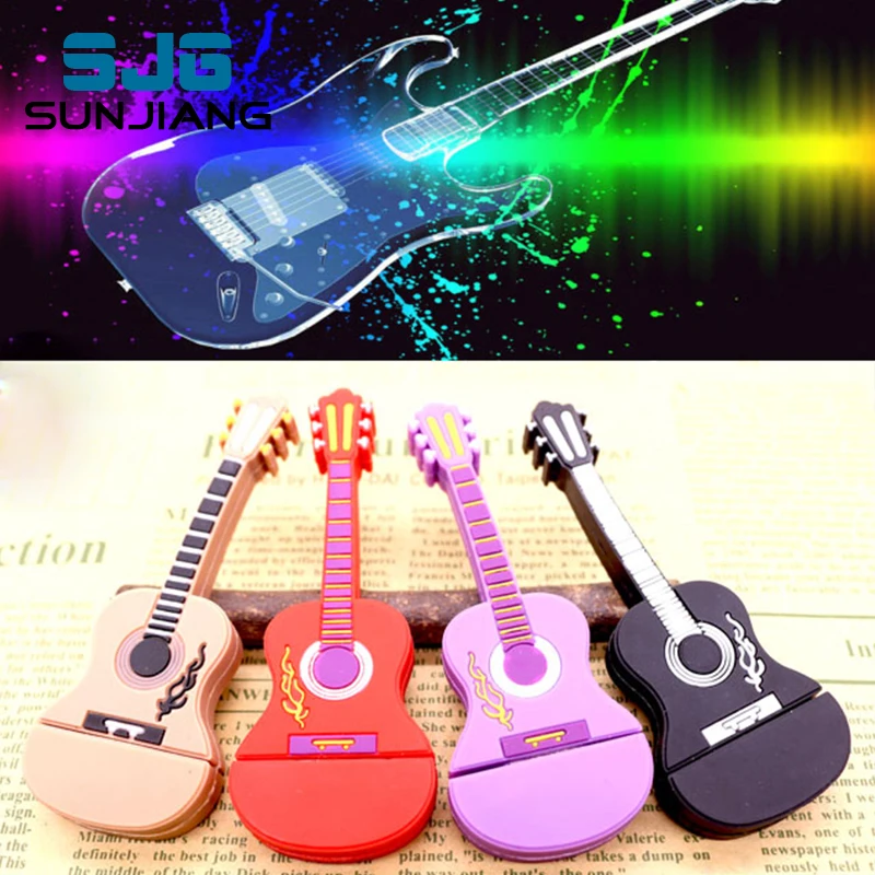 guitar 64gb pen drive usb flash drive 32gb pendrive 16gb