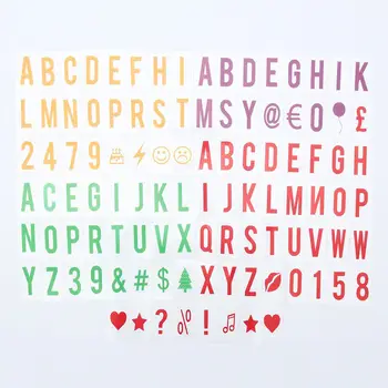 

104pcs Colour Letters sign for A4 Cinematic Cinema Light Up Letter Box Replacement Letters Numbers Sign Lightbox Message Board