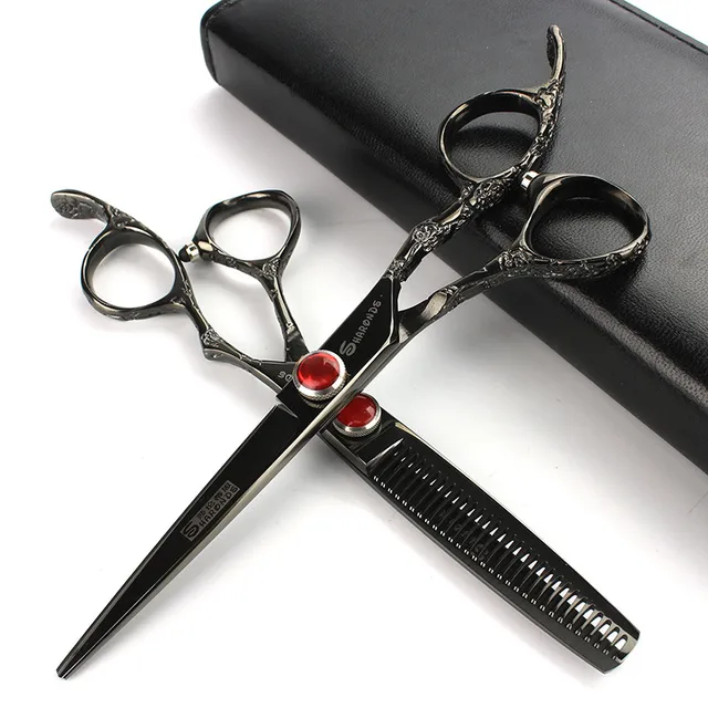 Designer scissors barbers professional stylists scissors tools 6inch