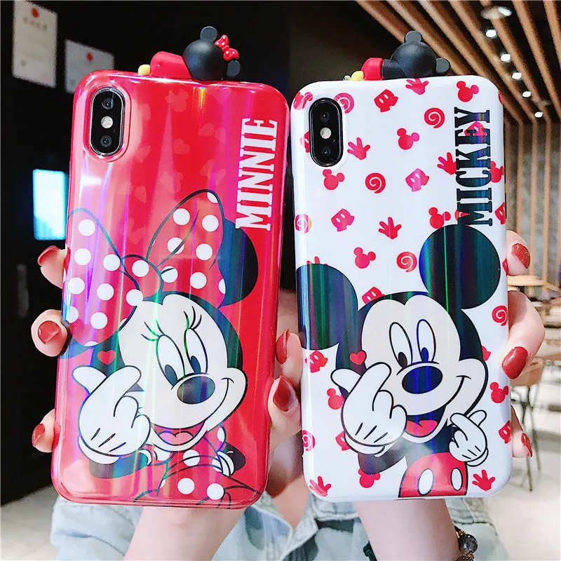 For iphone XR Cartoon Minnie Mickey Mouse Phone Case ,Cute Daisy cover