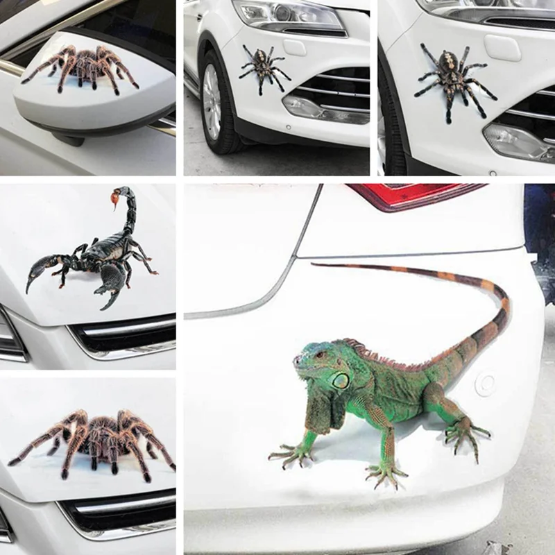 3D наклейка в виде паука для ползания автомобиля на окно грузовика капот подарки