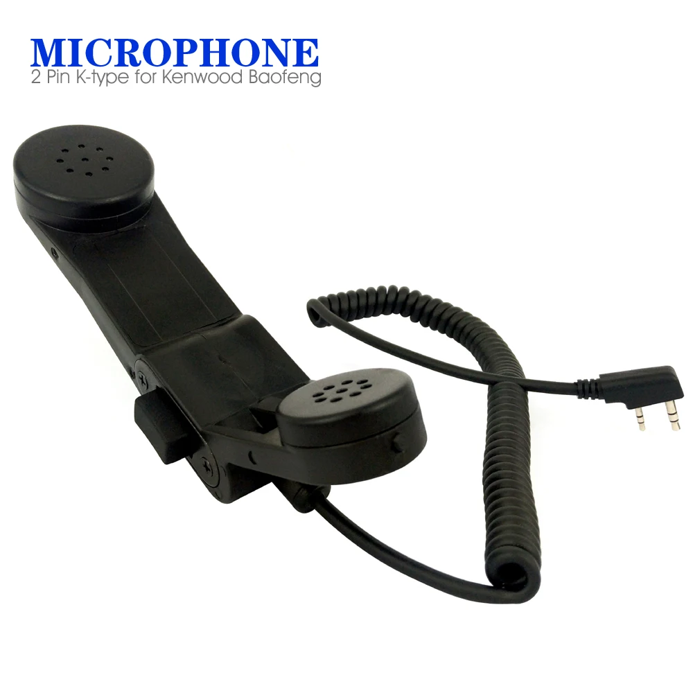 2 Pin Telephone Speaker Microphone for Kenwood Baofeng UV5R 888S 0