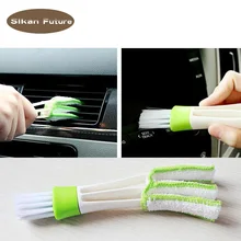 Автомобильная щетка для очистки воздуха на выходе, инструмент для очистки пыли, автоуход, внутренняя детализация клавиатуры, чистящие щетки для сиденья, аксессуары для интерьера