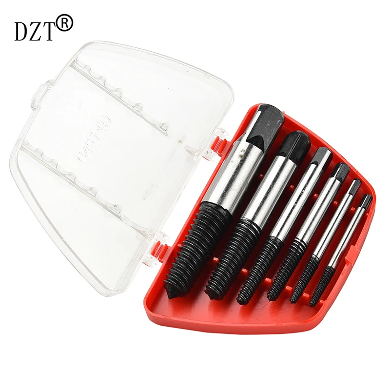 DZT 12pcs Damaged Broken Screw Extractor Hand Tool Twist Drill Bits