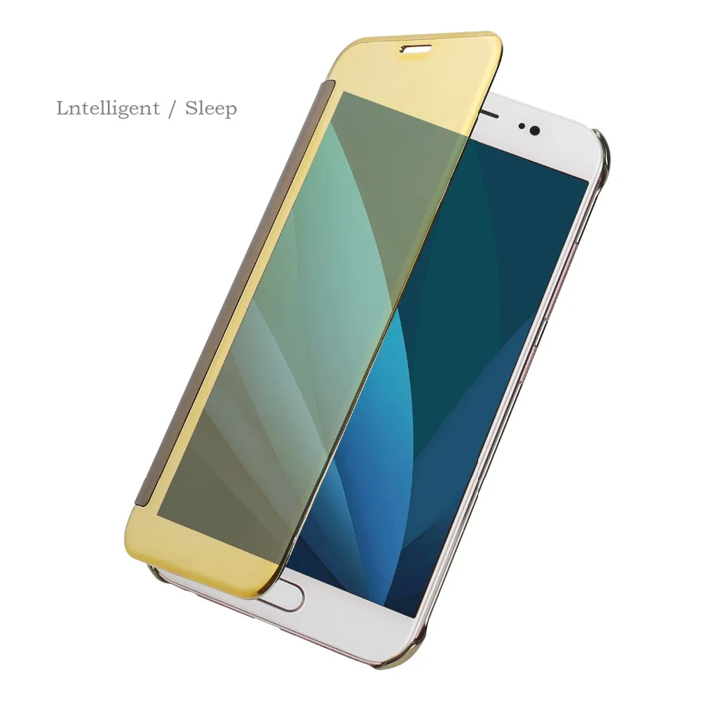 

Luxury Flip Case For Samsung Galaxy J7 2017 J730 Smart Clear View Mirror Leather Cover For Galaxy J5 2017 J530 Case J3 2017 J330