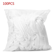 100 шт./пакет одноразовые анти пыленепроницаемые Женская шапочка шапка Нетканая одноразовая шапочка для душа