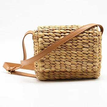 

JHD-Hot Summer Women Shoulder Bag Hand Made Exquisiteness Straw Bags Mini Woven Flap Sweet Pastoral Rattan Girls Bag