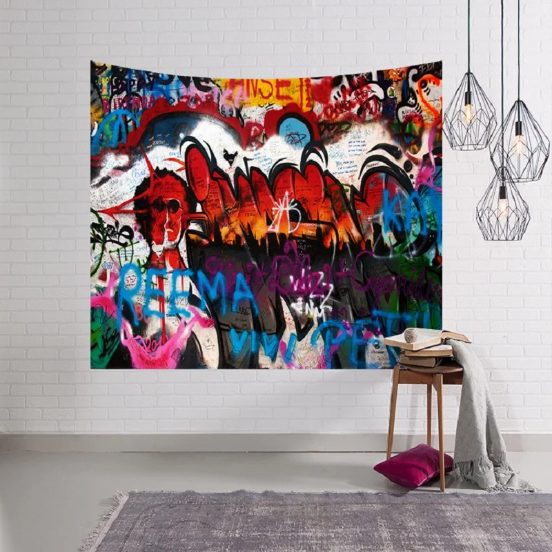 

Graffiti Abstract Colorful Tapestry Background wall Tapestry mandala Wall Hanging Tenture Murale Mandala Blanket toalla mandalas