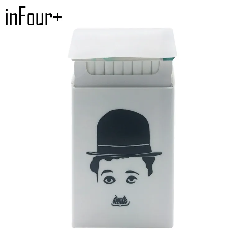 [InFour+] KeepCalm 10,5*5,8*1,4 см леди слимс силиконовый портсигар Модный чехол эластичный резиновый женский сигаретный чехол на ремень