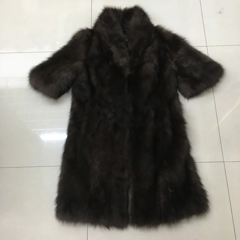 Réel Femmes Gilet Mink 100 Qualité Fourrure Véritable De Renard Colour Manteau Longue Haute Veste D'hiver a545qRUwnx