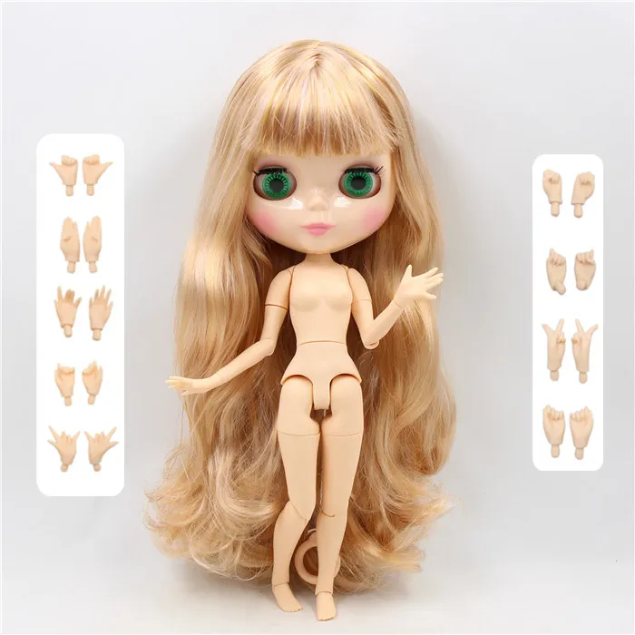 1/6 bjd ледяной завод blyth кукла joiny body 30 см белый натуральный загар полупрозрачный Темный супер черный joiny body 30 см - Цвет: natural skin doll