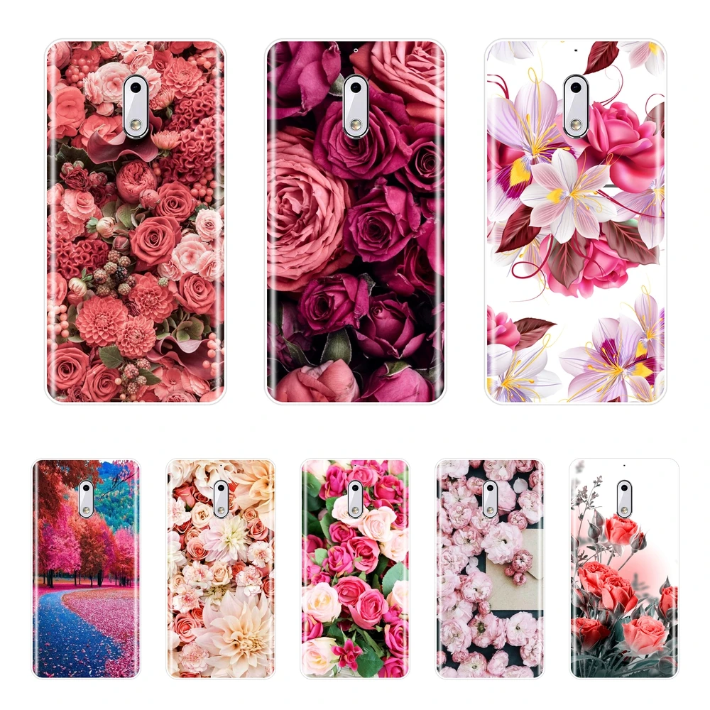 

Flower Soft TPU Silicone Case For Nokia 8 6 5 3 2 1 Back Cover For Nokia6 Nokia5 Nokia3 Nokia2 Nokia X6 7 Plus Phone Case